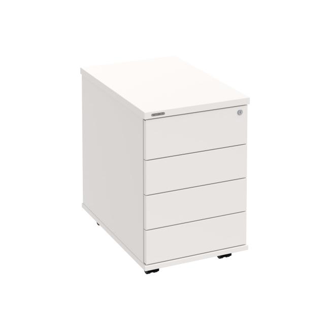 Hobis container, 40x60x60 cm, handleless opening, white/white