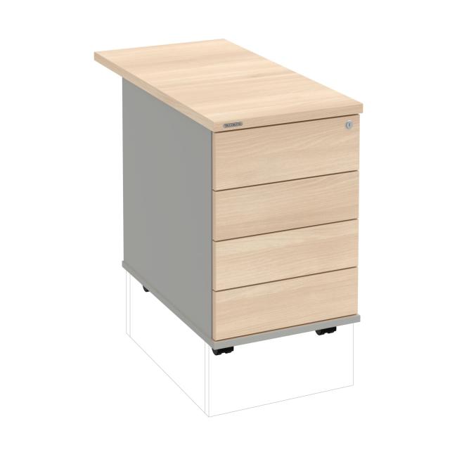 [ON406418] Hobis container, 40x60x80 cm, handleless opening, agate/grey