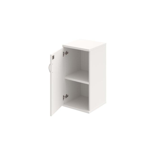 Strong shelf cabinet, lock, L, 40x76.8x40 cm, white/white