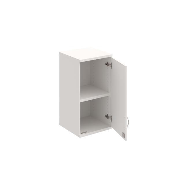 Strong shelf cabinet, lock, P, upper, 40x76.8x40 cm, white/white