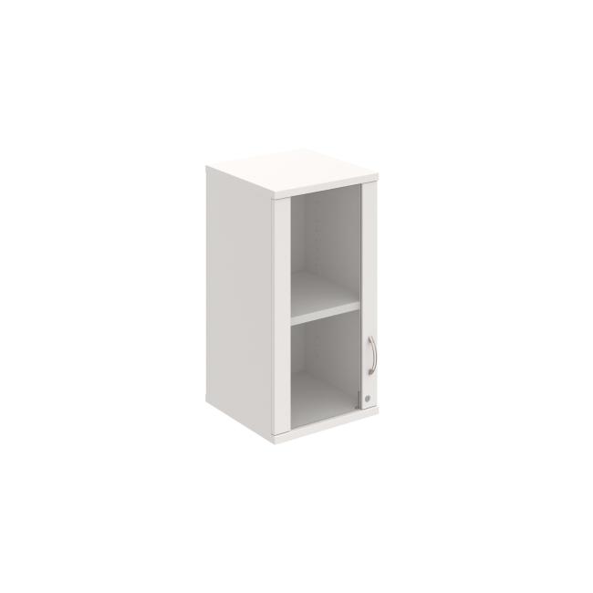 Strong shelf cabinet, lock, L, upper, 40x76.8x40 cm, white/white