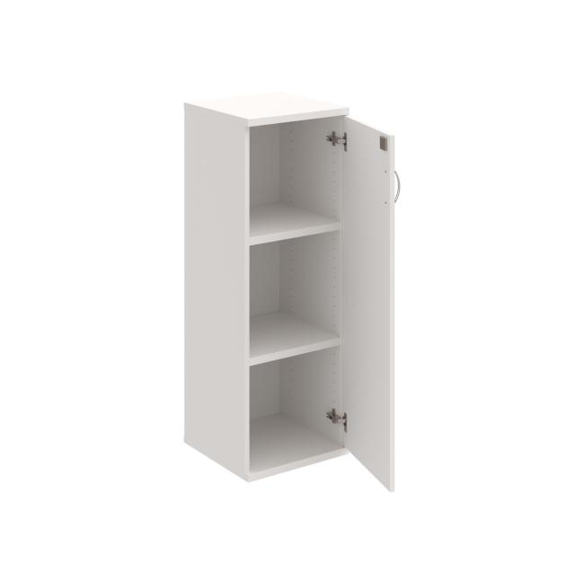 Strong shelf cabinet, lock, P, 40x115.2x40 cm, white/white