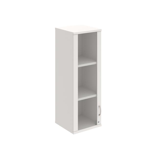 Strong shelf cabinet, lock, L, upper, 40x115.2x40 cm, white/white