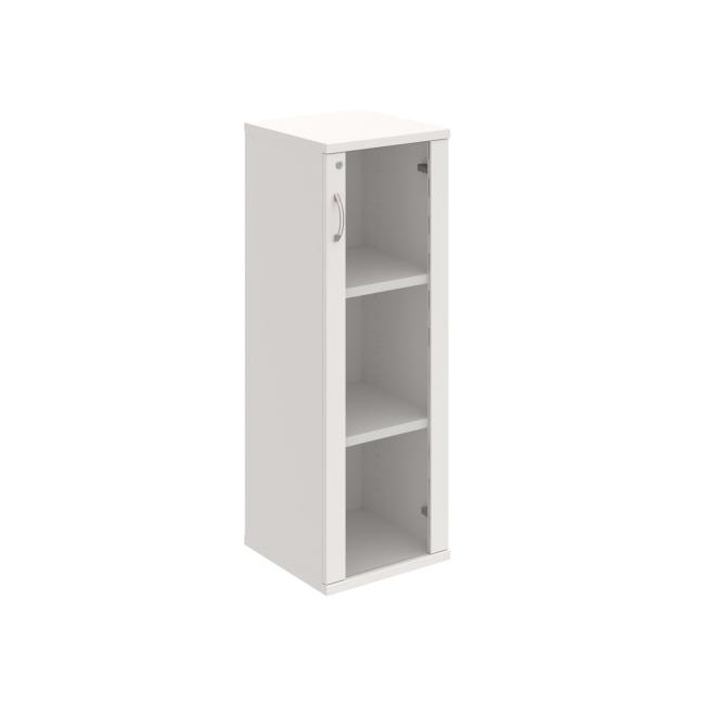 Strong shelf cabinet, lock, P, 40x115.2x40 cm, white/white