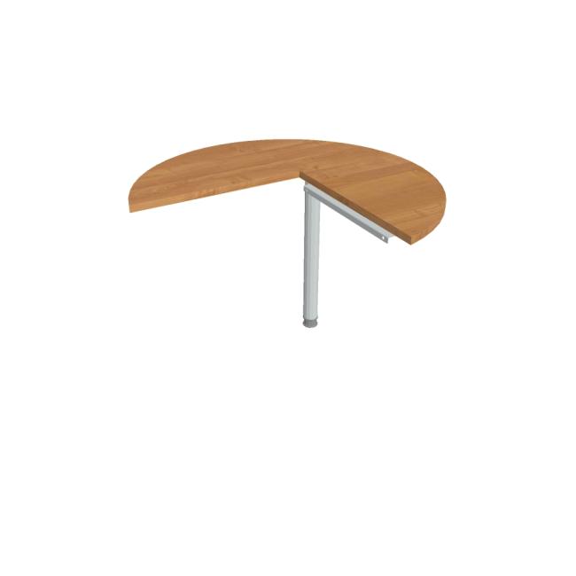 [ON410032] Additional table Cross, left, 100x75.5x(60x60) cm, alder/metal