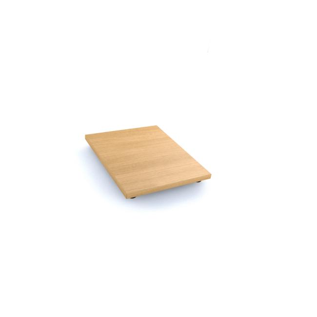 Leveling bottom for the OP filing cabinet, 41.6x64 cm, oak