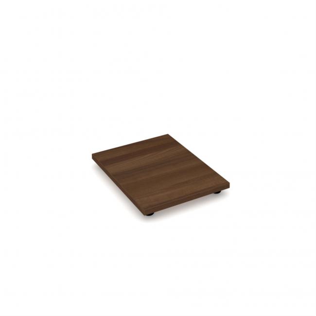 Leveling bottom for file cabinet OP, 41.6x64 cm, walnut