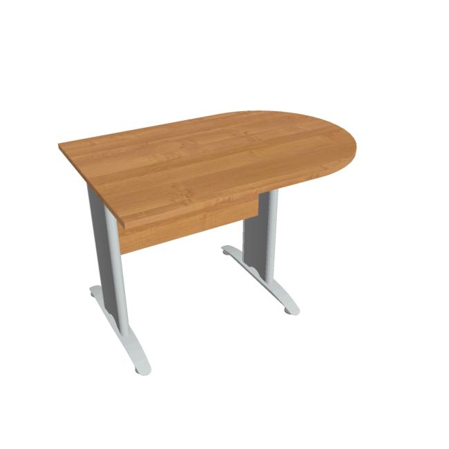 Prídavný stôl Cross, 120x75,5x80 cm, jelša/kov