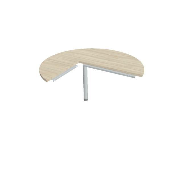 [ON412412] Additional table Cross, right, 120x75.5x(60x80) cm, agate/metal