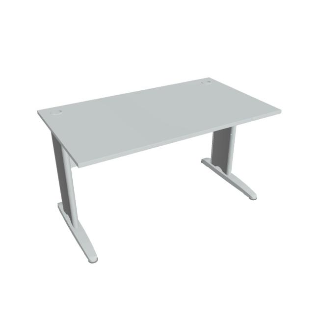 Cross work table, 140x75.5x80 cm, grey/metal
