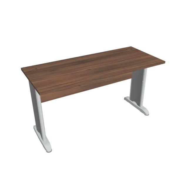 [ON414162] Cross work table, 140x75.5x60 cm, walnut/metal