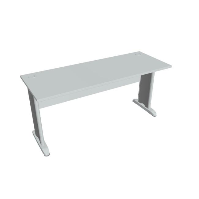 [ON416172] Cross work table, 160x75.5x60 cm, grey/metal