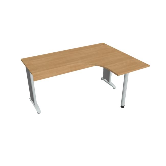 [ON416242] Cross work desk, ergo, left, 160x75.5x120 cm, oak/metal