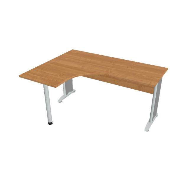 [ON416332] Cross work desk, ergo, right, 160x75.5x120 cm, alder/metal