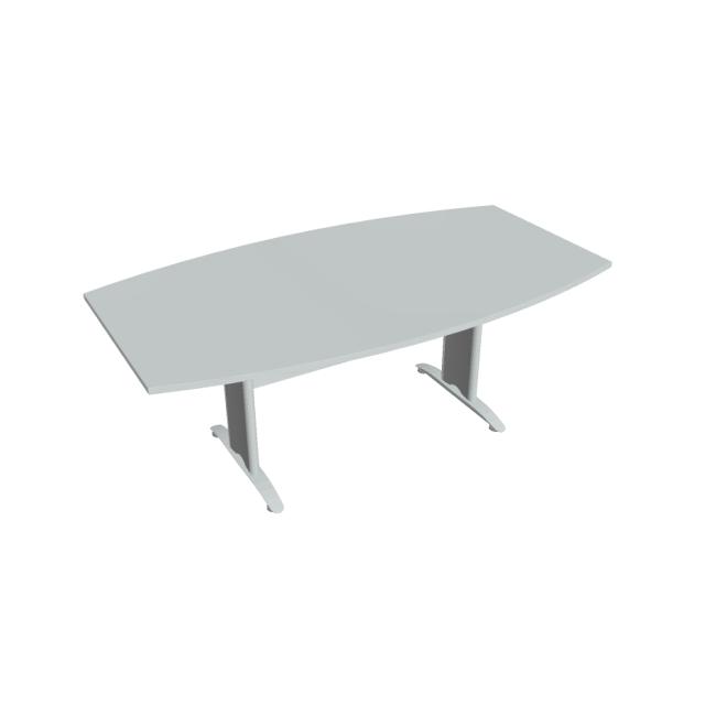 Conference table Cross, 200x75.5x110 cm, grey/metal