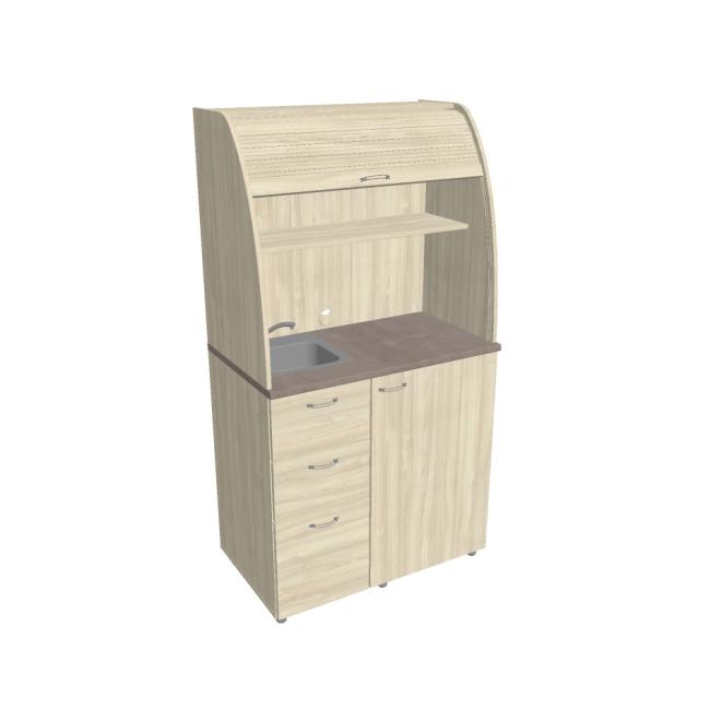 [ON450311] Kuchyňa s drezom a batériou ľavá, 100x189,1x60 cm, agát/agát