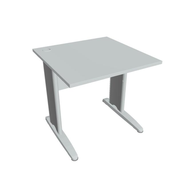 Cross work table, 80x75.5x80 cm, grey/metal