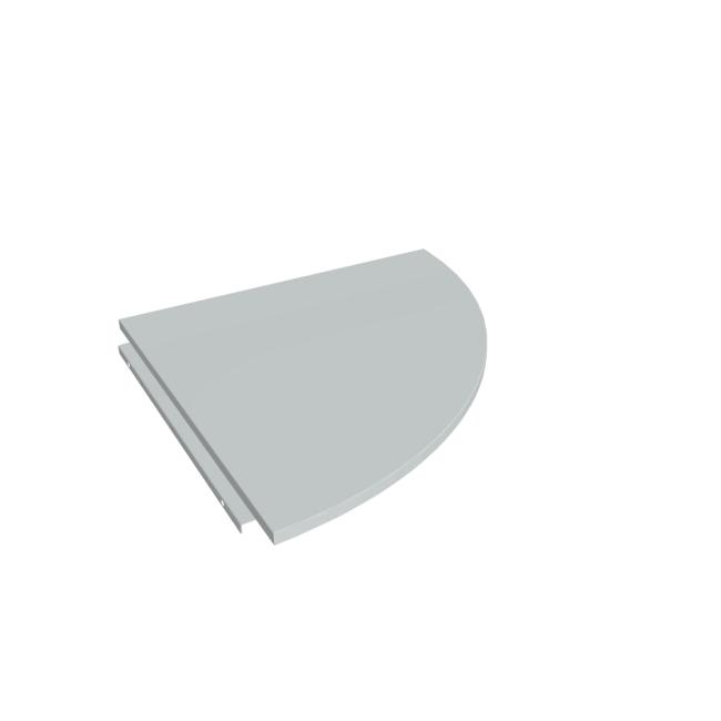 [ON480280] Additional table Cross, right, 80x80 cm, gray