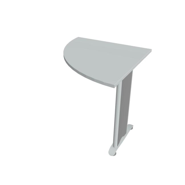 Additional table Cross, left, 80x75.5x80 cm, gray/metal