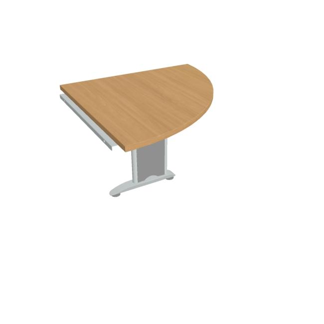 [ON480422] Additional table Cross, right, 80x75.5x80 cm, beech/metal