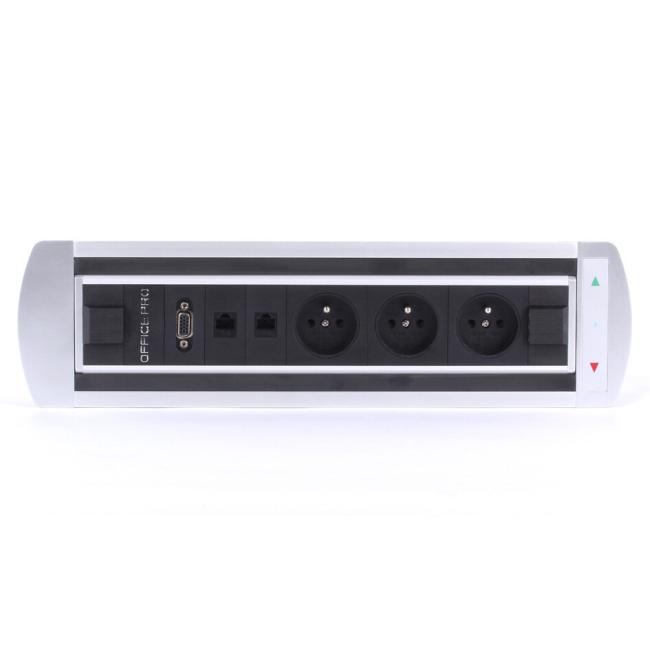 [ON489860] Plug-in electric rotating panel Vault 003, silver