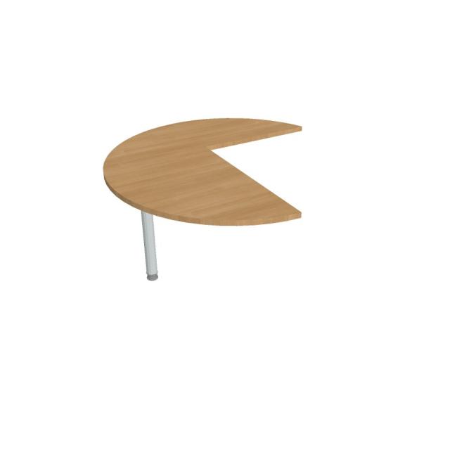 [ON512542] Additional table Flex, left, 120x75.5x(80x60) cm, oak/metal