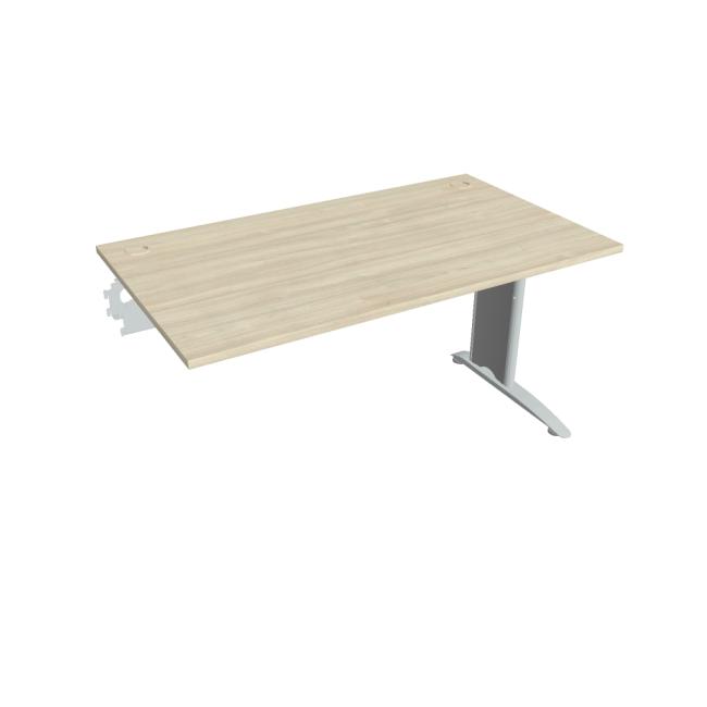 Písací stôl Flex, 140x75,5x80 cm, achát/kov