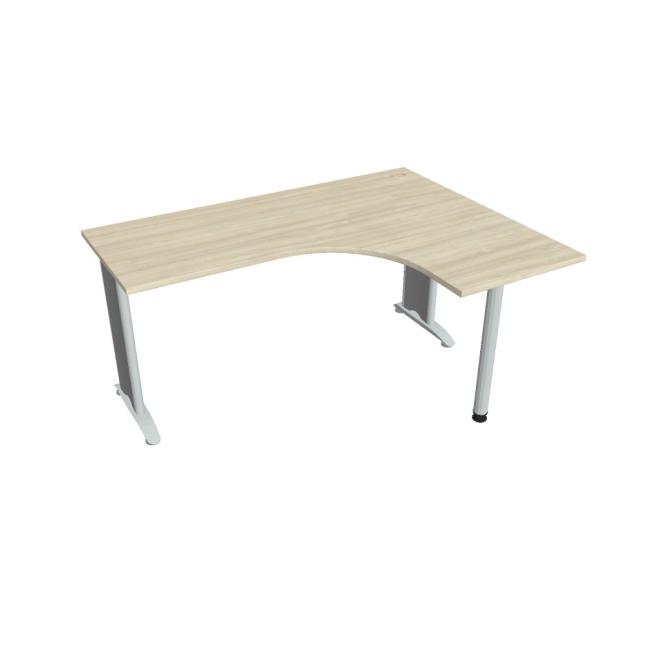 [ON516412] Work desk Flex, ergo, left, 160x75.5x120 (60x60) cm, agate/metal