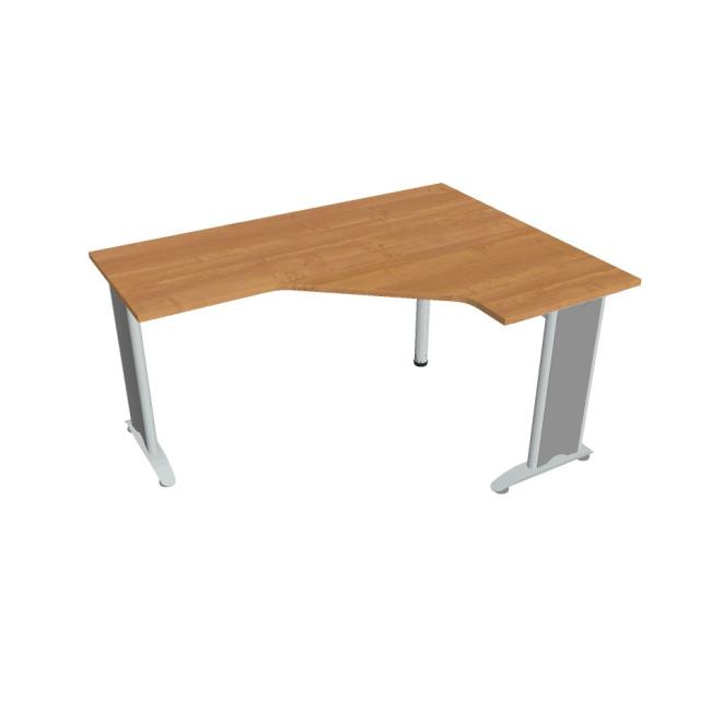 Work desk Flex, ergo, left, 160x75.5x120 (60x60) cm, alder/metal