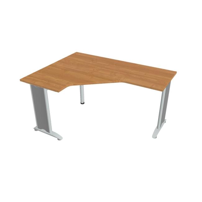 Work desk Flex, ergo, right, 160x75.5x120 (60x60) cm, alder/metal
