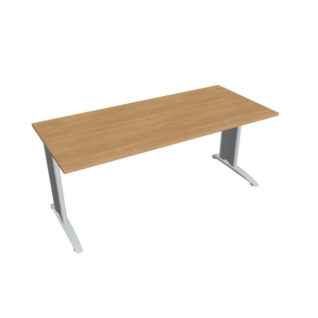 Flex desk, 180x75.5x80 cm, oak/metal