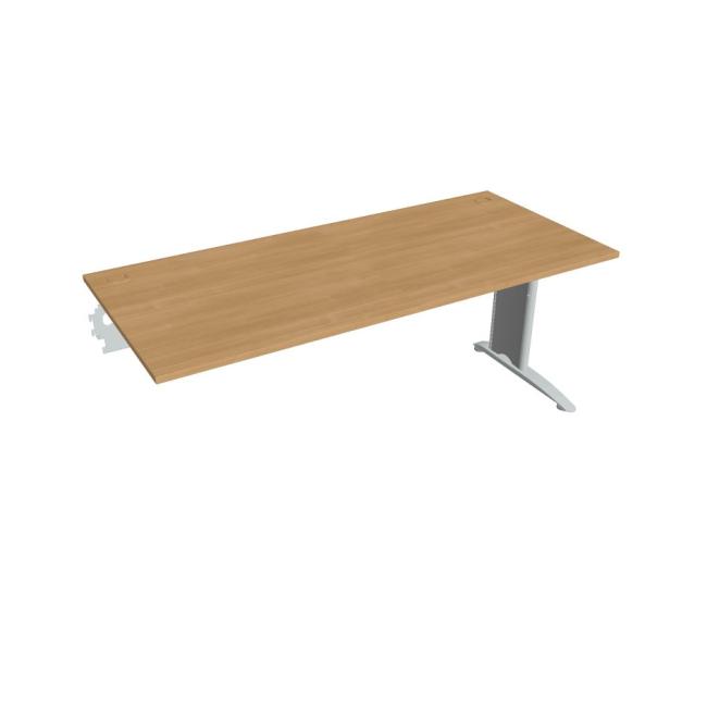 Flex desk, 180x75.5x80 cm, oak/metal