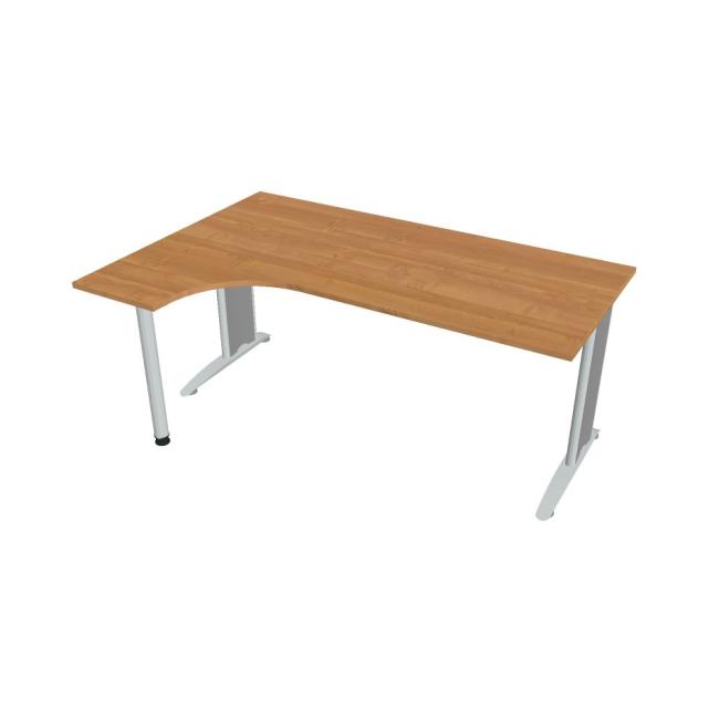 Work desk Flex, ergo, right, 180x75.5x120 (40x80) cm, alder/metal
