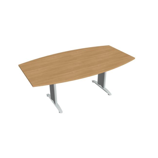 Flex meeting table, 200x75.5x110 cm, oak/metal