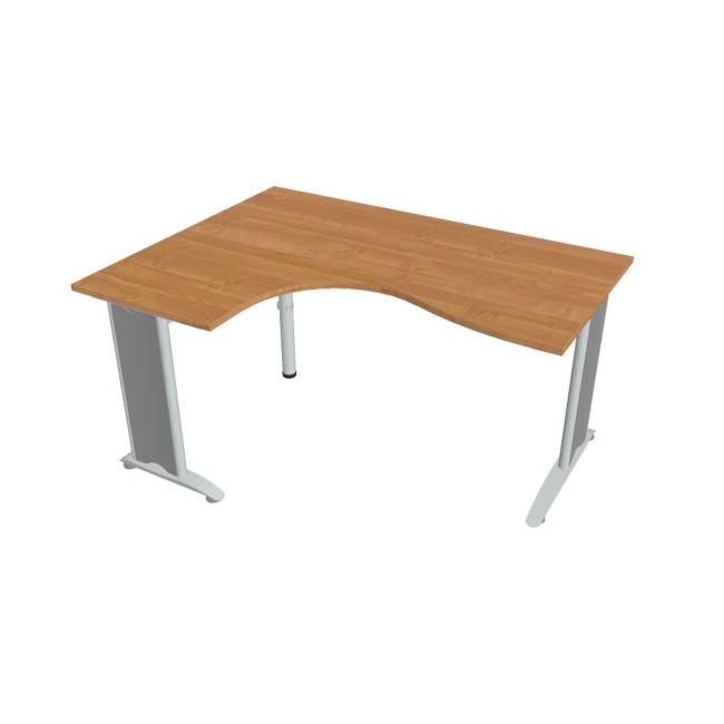 Work desk Flex, ergo, right, 160x75.5x120 (60x80) cm, alder/metal