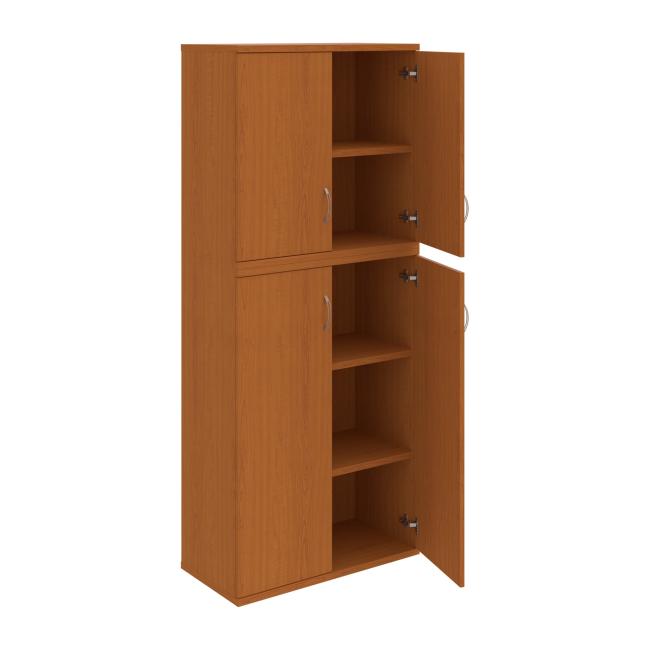 Strong shelf cabinet, 80x192x40 cm, cherry/cherry