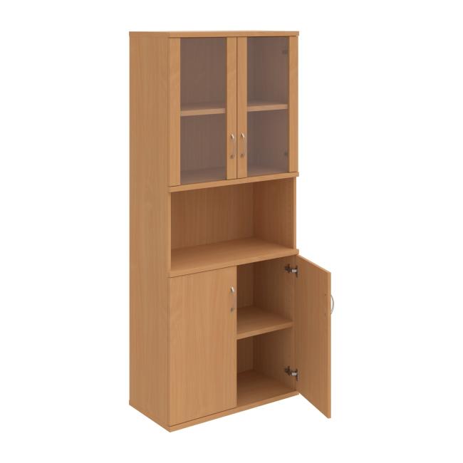 Strong bookcase, 80x192x40 cm, beech/beech