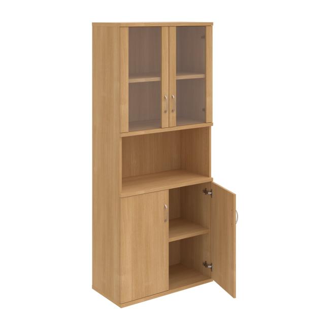 Strong shelf cabinet, 80x192x40 cm, oak/oak