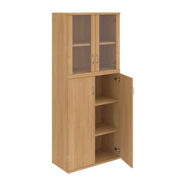 Strong shelf cabinet, 80x192x40 cm, oak/oak