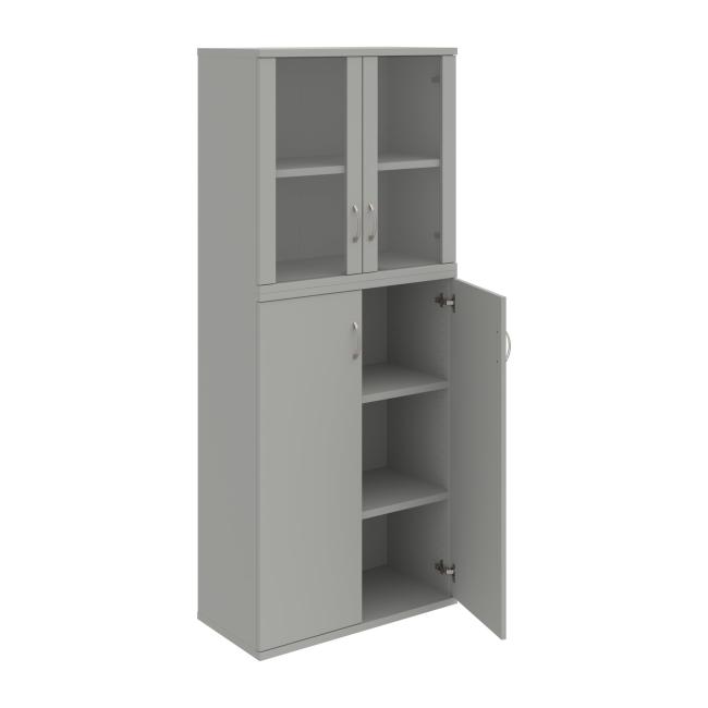 Strong shelf cabinet, 80x192x40 cm, gray/grey