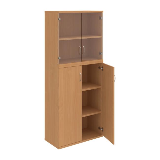 Strong bookcase, 80x192x40 cm, beech/beech