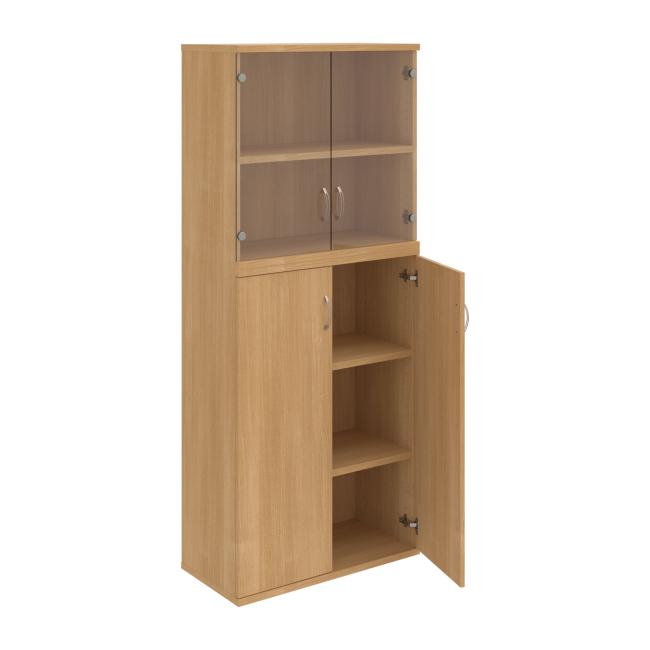 Strong shelf cabinet, 80x192x40 cm, oak/oak