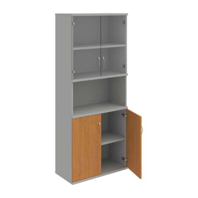 Strong shelf cabinet, 80x192x40 cm, alder/grey