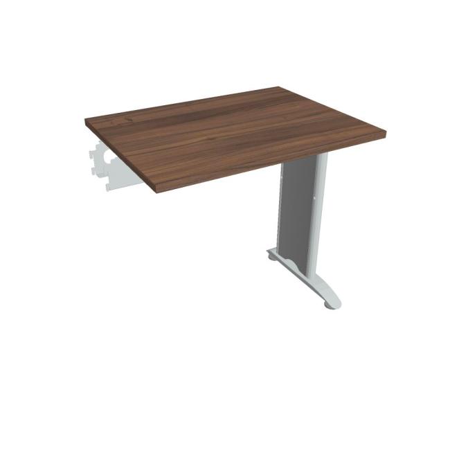 Flex desk, 80x75.5x60 cm, walnut/metal