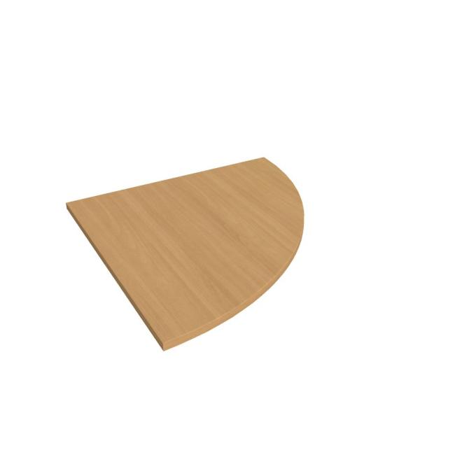 Prídavný stolík Flex, pravý, 80x80 cm, buk