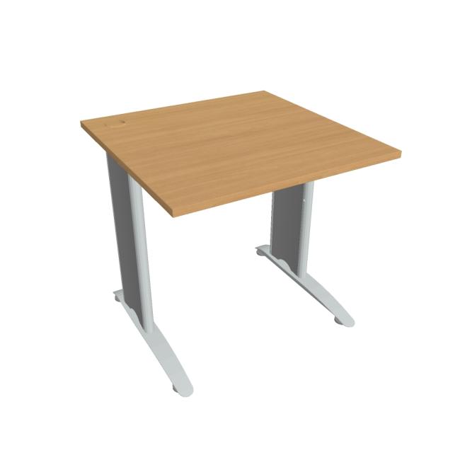 Flex desk, 80x75.5x80 cm, beech/metal