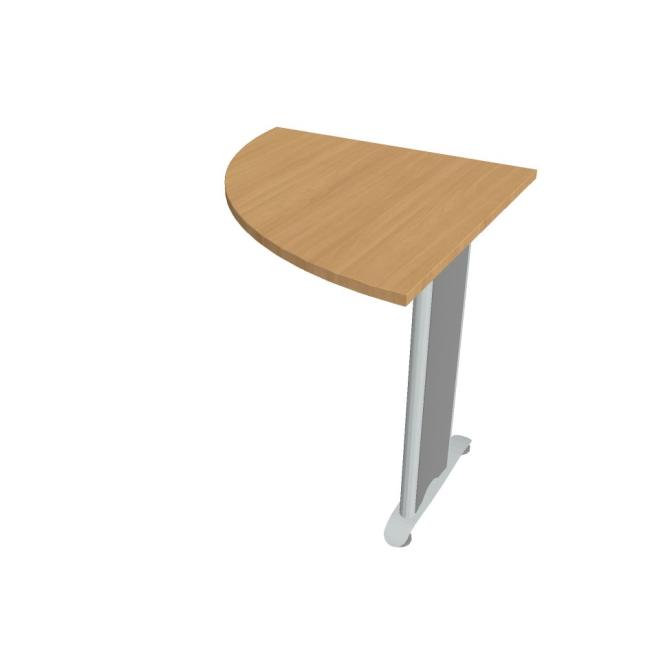 [ON580622] Flex side table, left, 80x75.5x80 cm, beech/metal