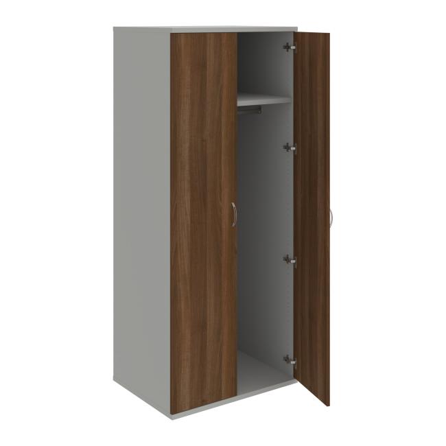Strong wardrobe shelf, 80x192x60 cm, walnut/grey