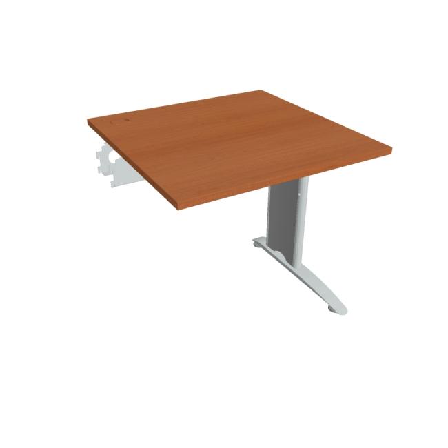 Flex desk, 80x75.5x80 cm, cherry/metal
