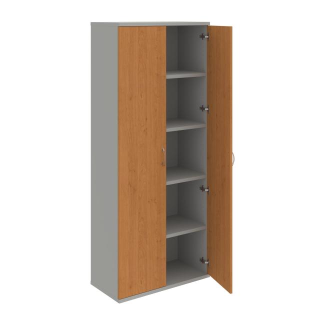 Strong shelf cabinet, 80x192x40 cm, alder/grey